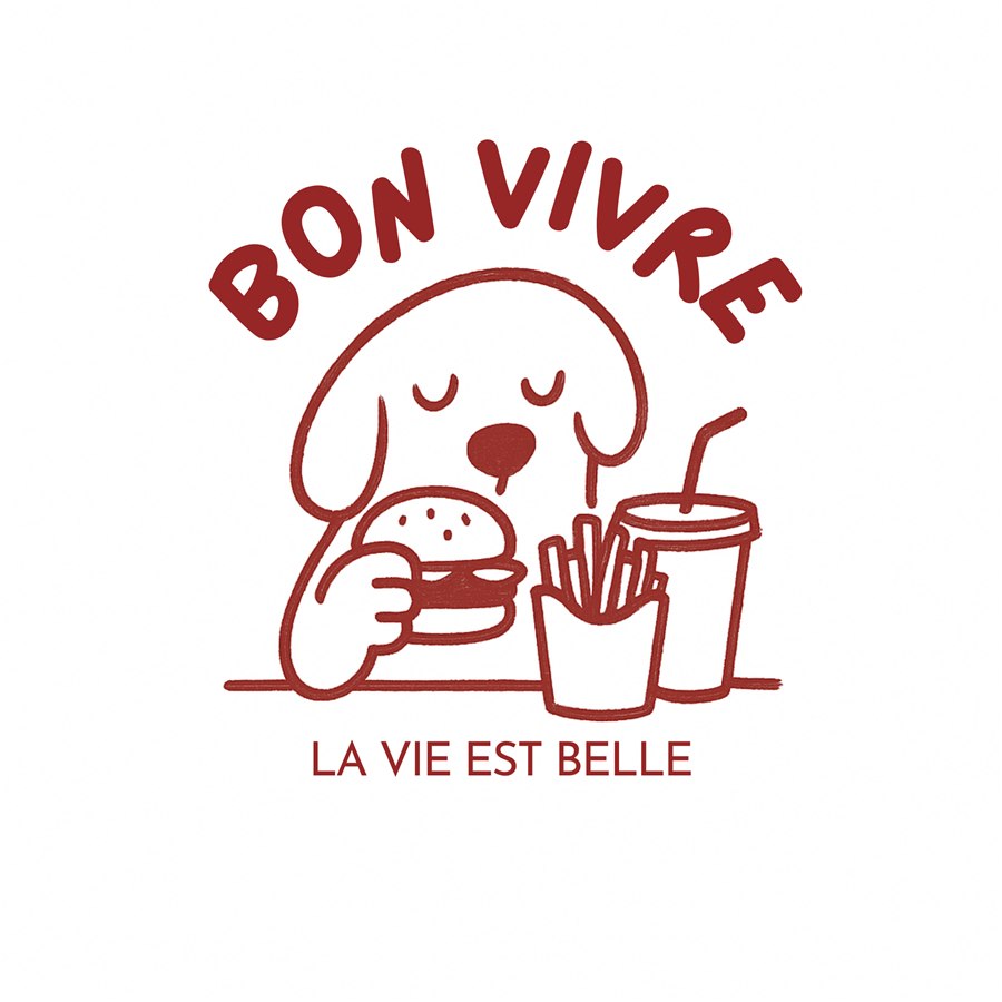 Visuel du t-shirt Auguste - Fast Food Bon Vivre
